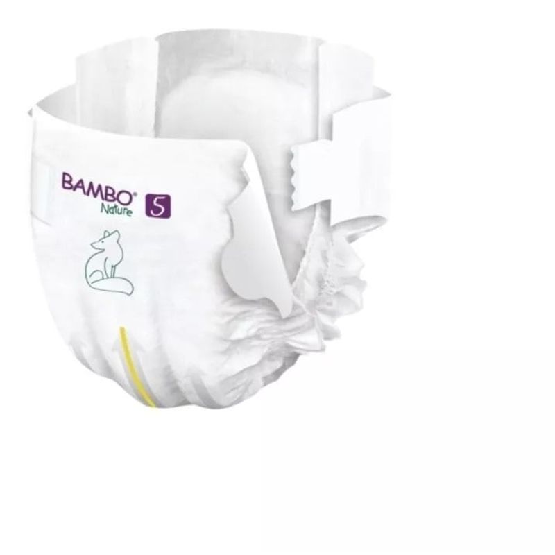 BAMBO NATURE - Caja Pañal Ecológico Bambo Nature 5 Paquete Alto