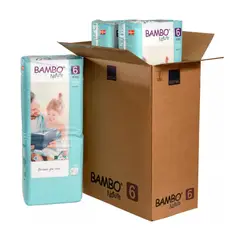 BAMBO NATURE - Caja Pañal Ecológico 6 -16+kg Paquete Alto