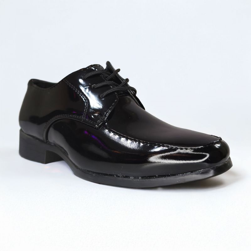 ARMONIA - Zapato Formal de Vestir Color Negro brillante Tallas 16 al 38 - 3213