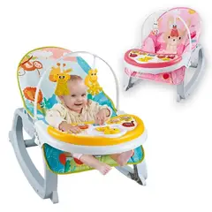 JAGIMA - Juguete Silla Mecedora Vibradora 3 En1 Sonidos Infantil