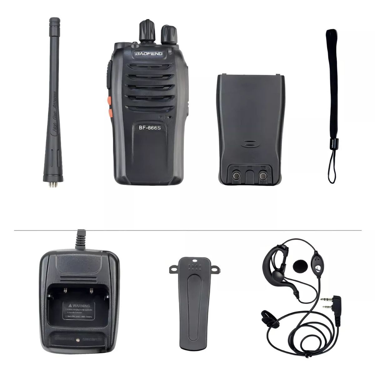 GENERICO - Pack X2 Radio Transmisor Intercomunicador 6km