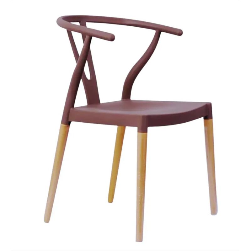 CORI CORI - Silla Wishbone - Polipropileno Cafe