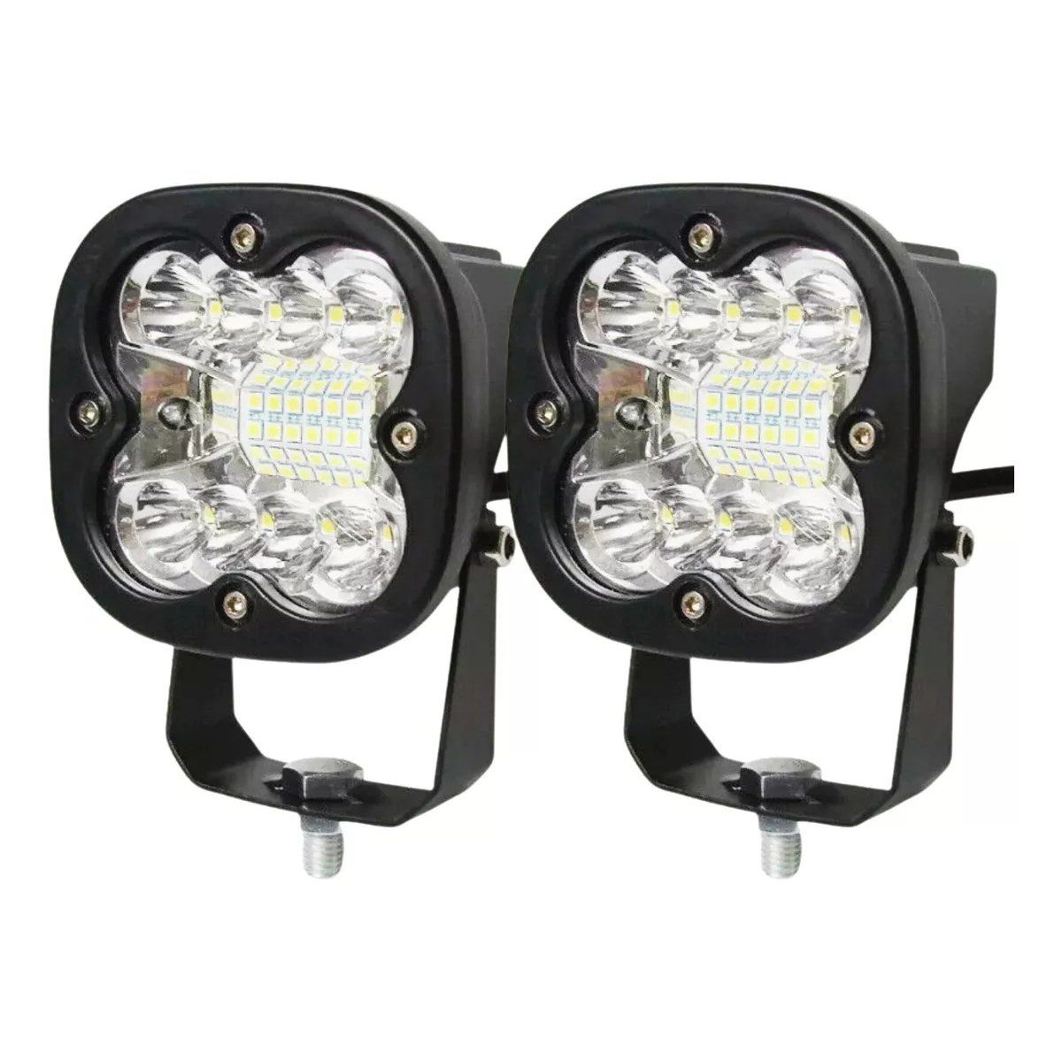 KUANGYE - Faro Foco Neblinero Antiniebla Led 60w 12/24v 2 Unidads