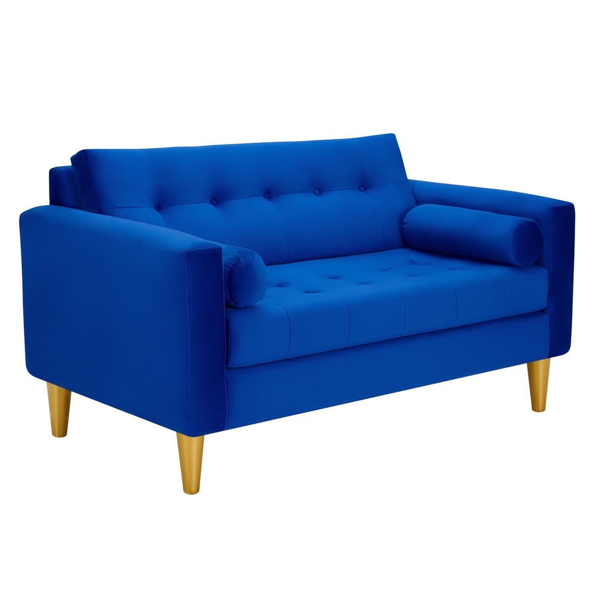 BODEVIR - Sofa Retro 2C Felpa 01 Azul Rey