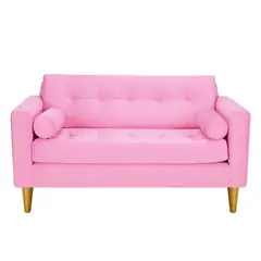 BODEVIR - Sofa Retro 2C Felpa 01 Rosado