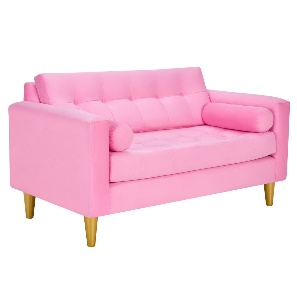 BODEVIR - Sofa Retro 2C Felpa 01 Rosado