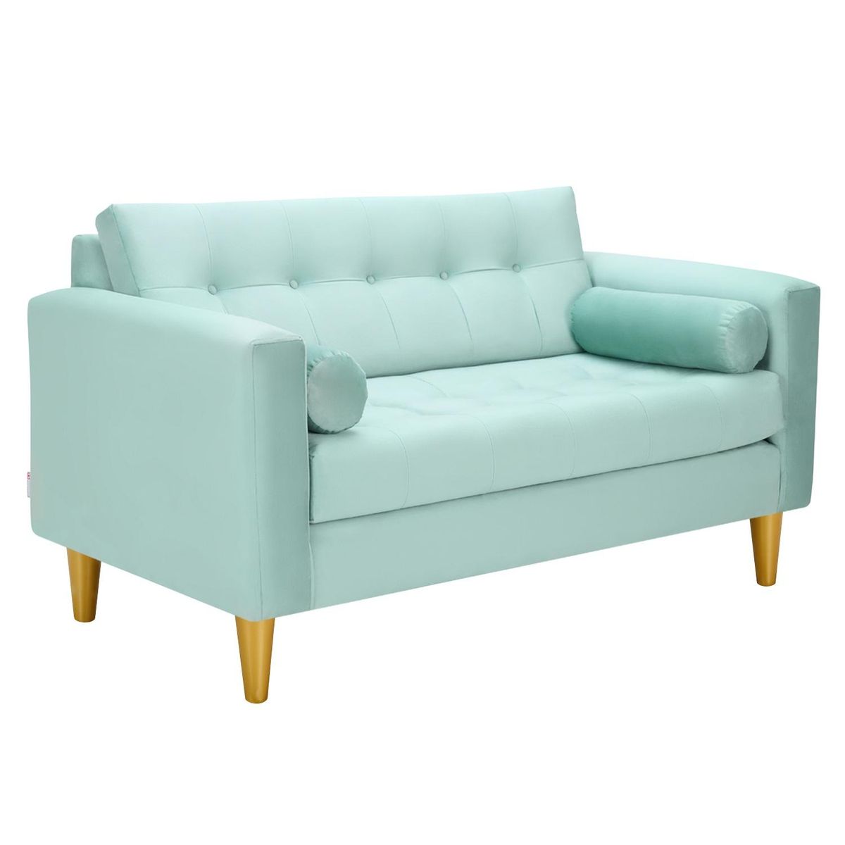 BODEVIR - Sofa Retro 2C Felpa 01 Verde Agua