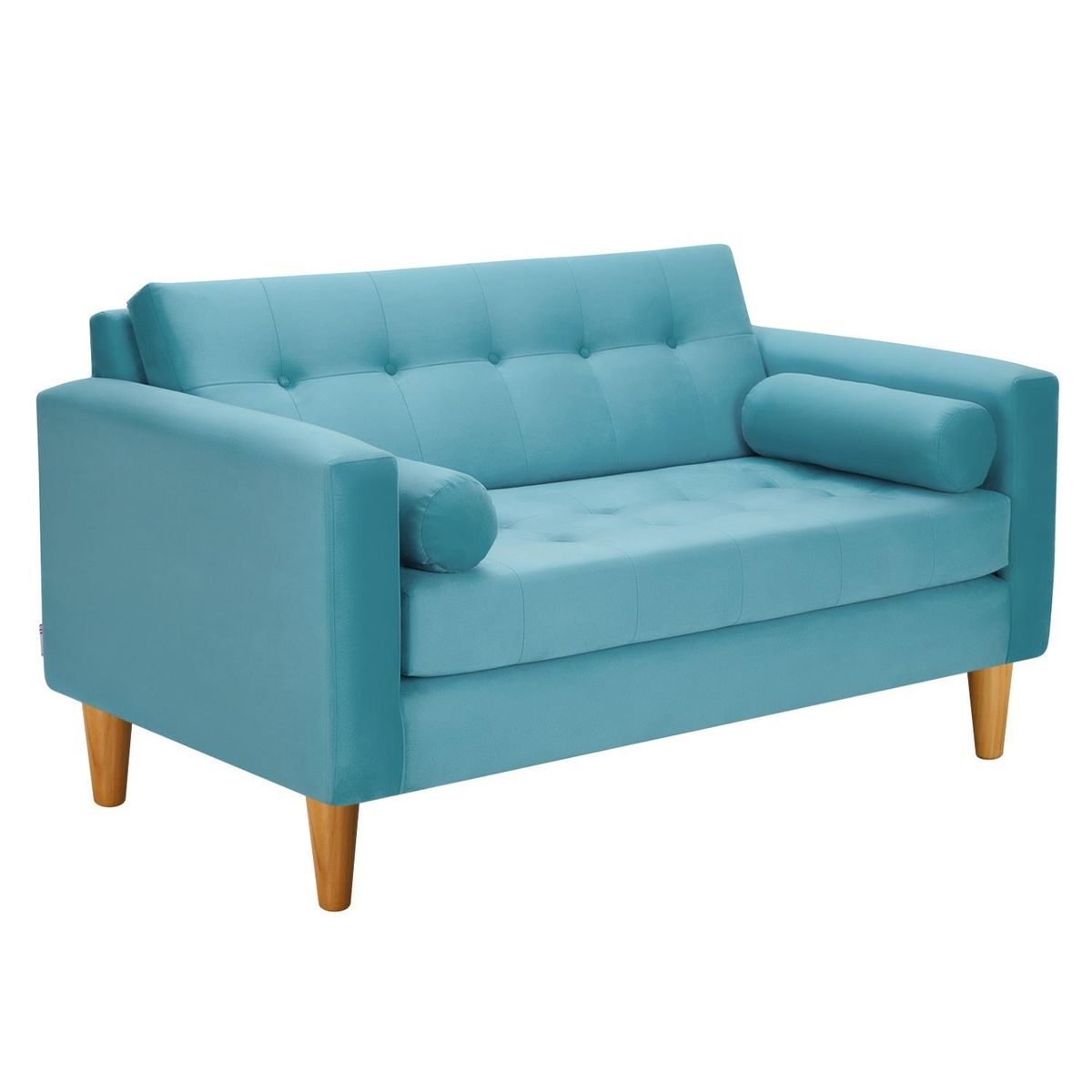 BODEVIR - Sofa Retro 2C Felpa 04 Turquesa