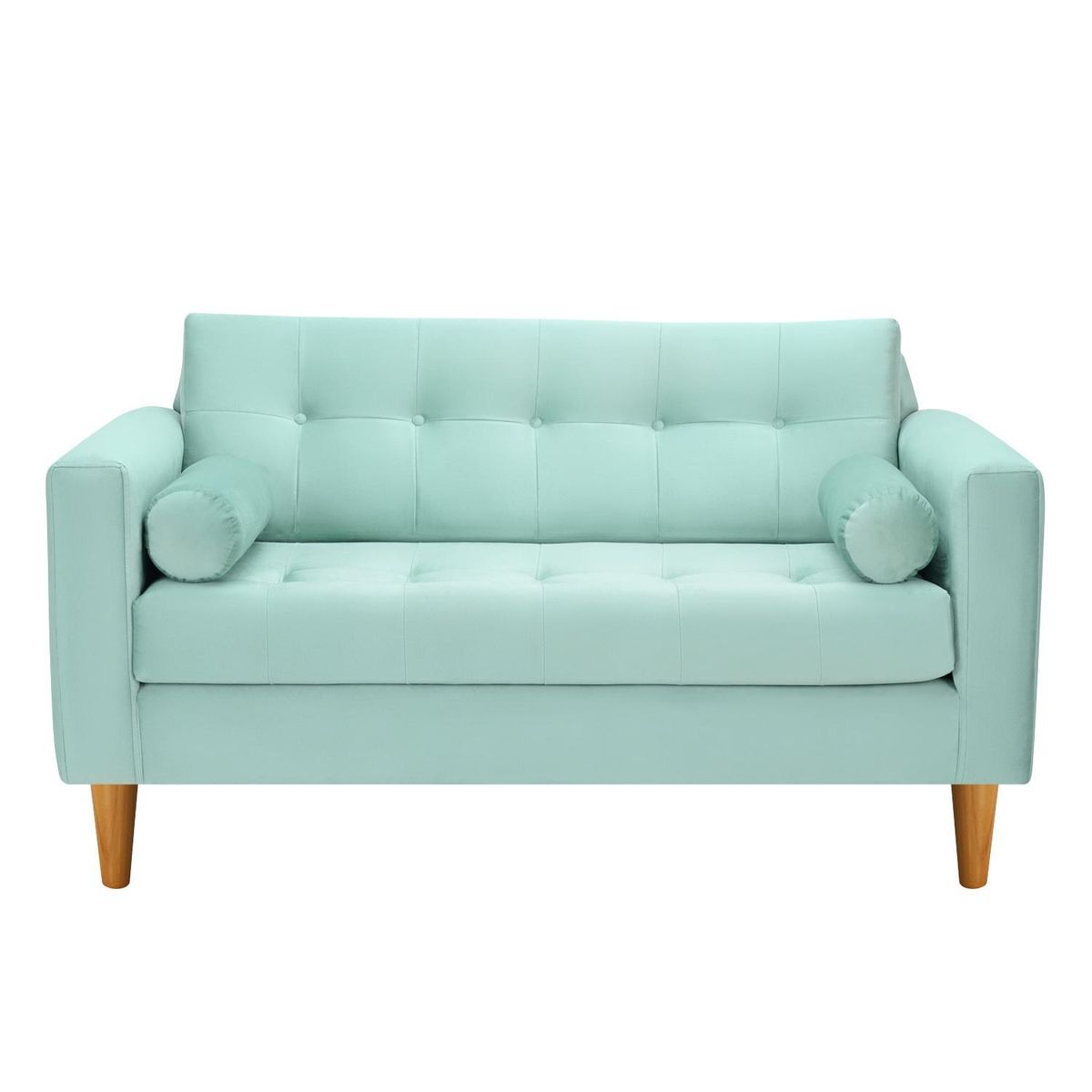 BODEVIR - Sofa Retro 2C Felpa 04 Verde Agua