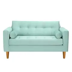 BODEVIR - Sofa Retro 2C Felpa 04 Verde Agua