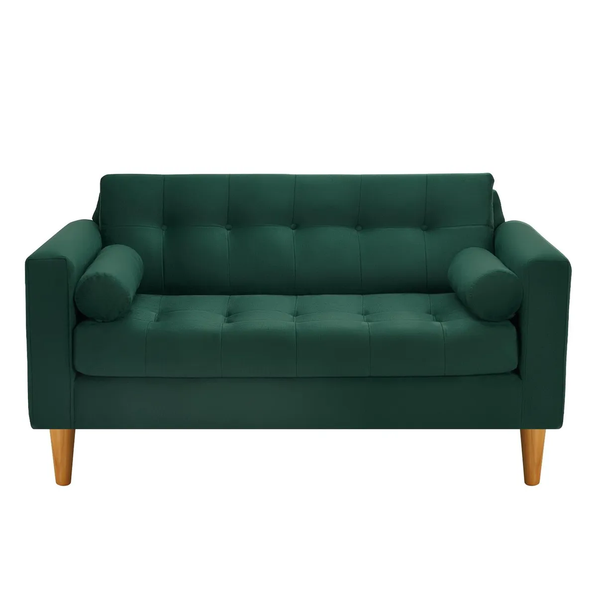 BODEVIR - Sofa Retro 2C Felpa 04 Verde Botella