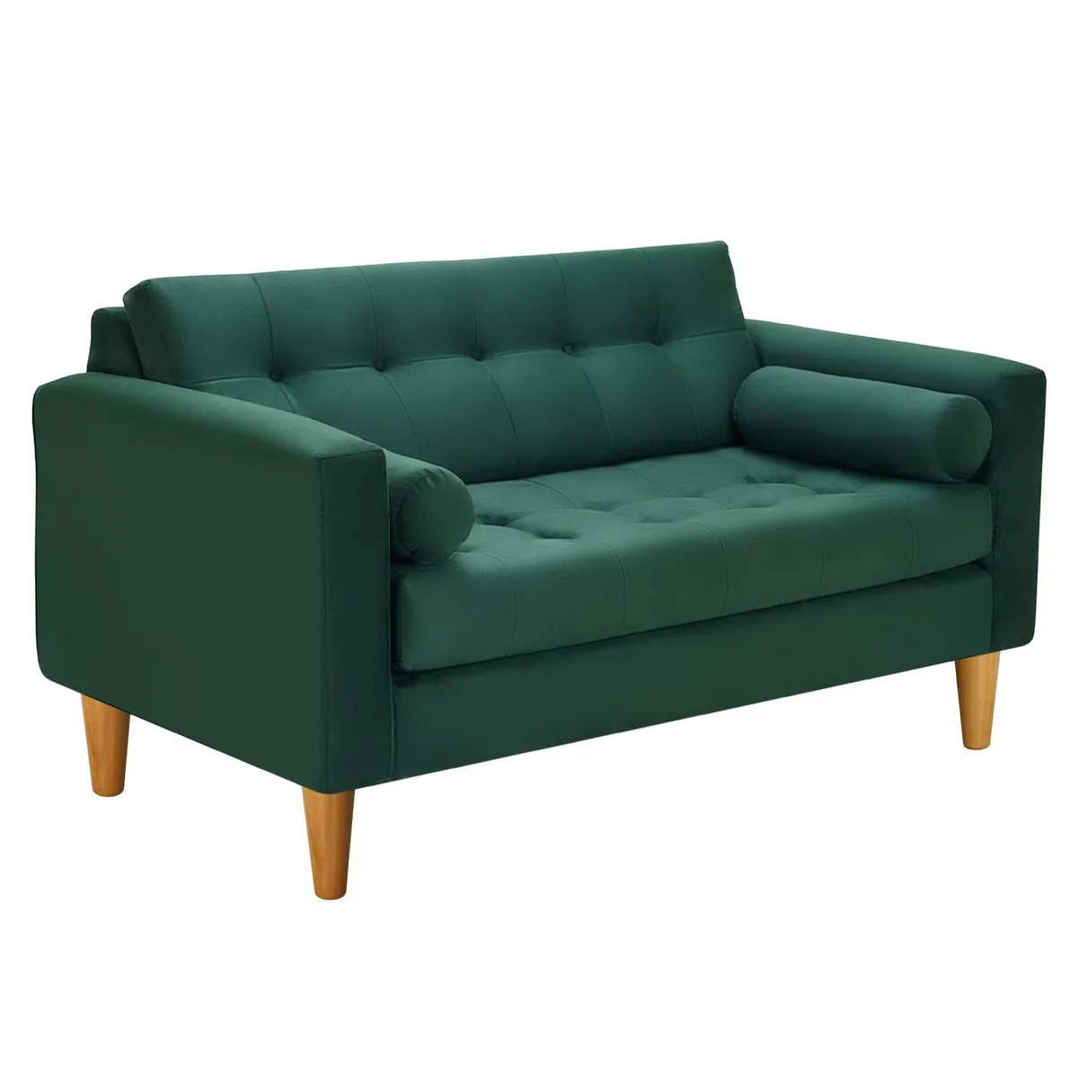 BODEVIR - Sofa Retro 2C Felpa 04 Verde Botella