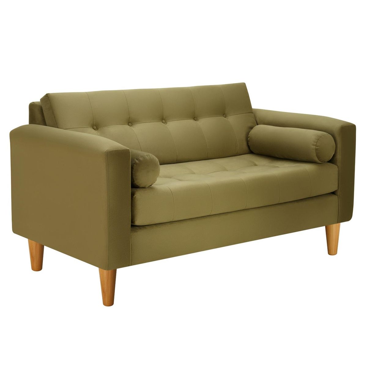 BODEVIR - Sofa Retro 2C Felpa 04 Verde Musgo