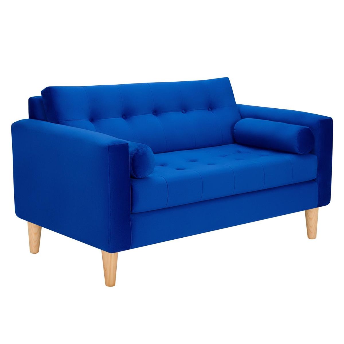 BODEVIR - Sofa Retro 2C Felpa 05 Azul Rey