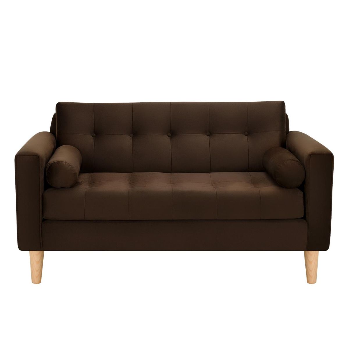 BODEVIR - Sofa Retro 2C Felpa 05 Chocolate