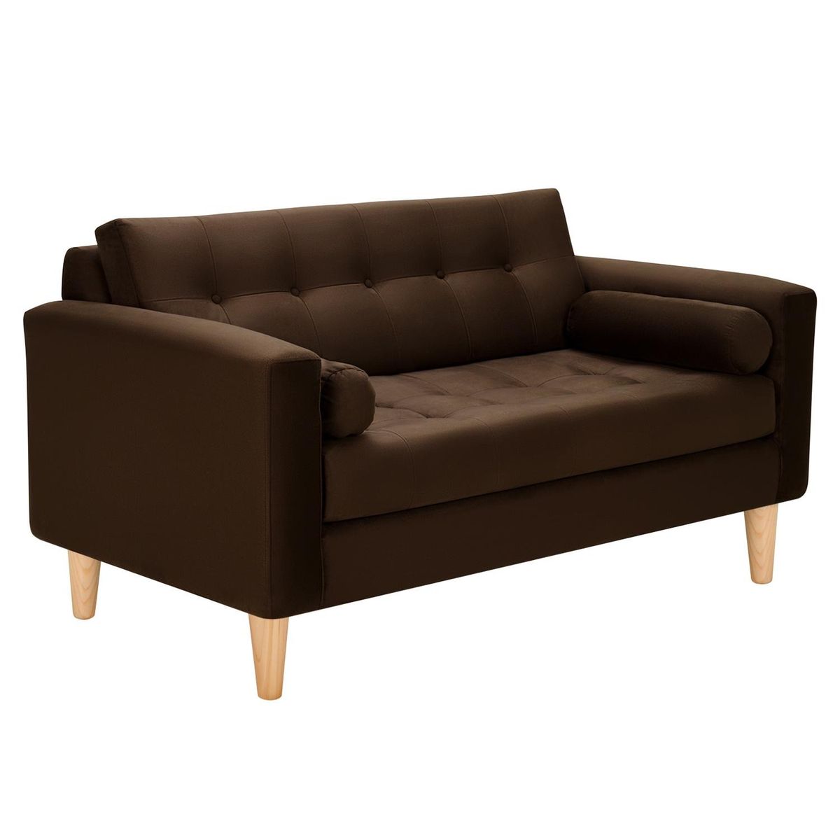 BODEVIR - Sofa Retro 2C Felpa 05 Chocolate
