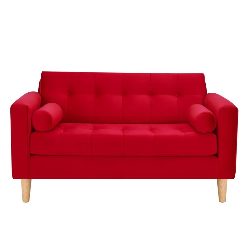 BODEVIR - Sofa Retro 2C Felpa 05 Rojo
