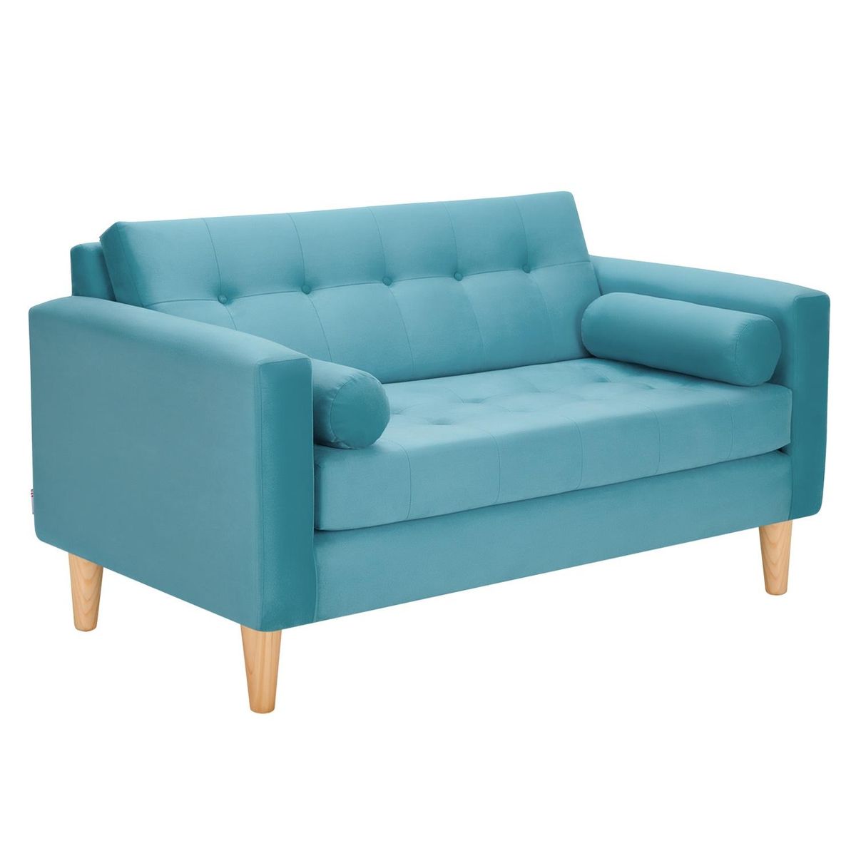 BODEVIR - Sofa Retro 2C Felpa 05 Turquesa