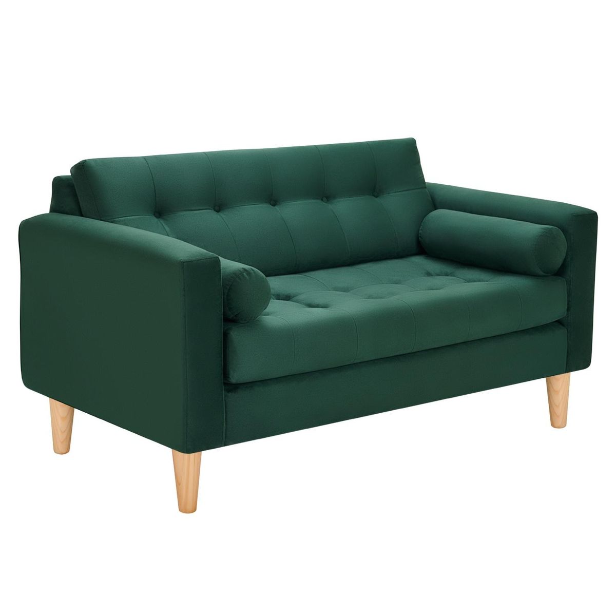 BODEVIR - Sofa Retro 2C Felpa 05 Verde Botella