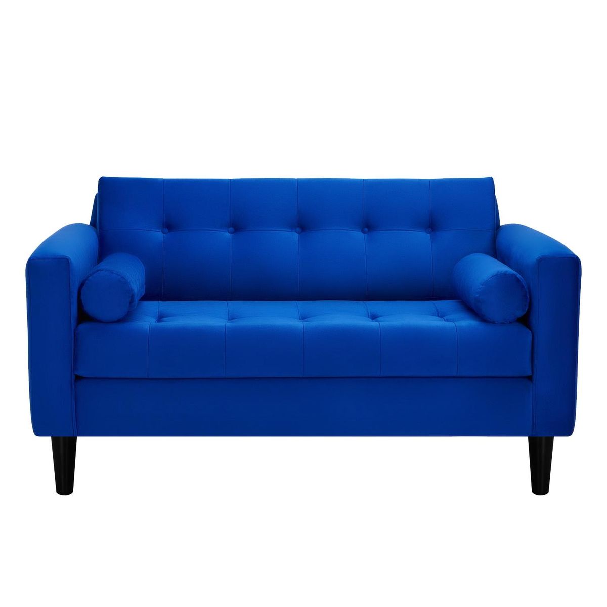 BODEVIR - Sofa Retro 2C+1+1 Felpa 00 Azul Rey