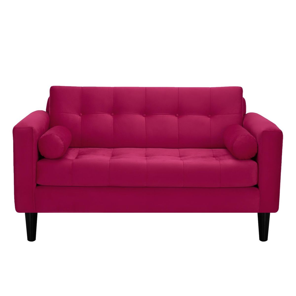 BODEVIR - Sofa Retro 2C+1+1 Felpa 00 Burdeo