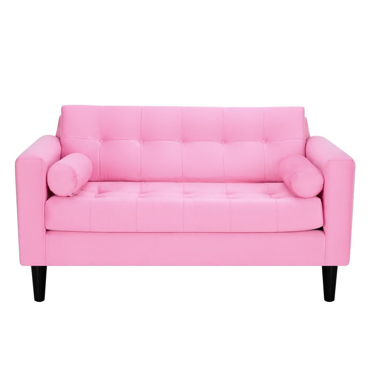 BODEVIR - Sofa Retro 2C+1+1 Felpa 00 Rosado