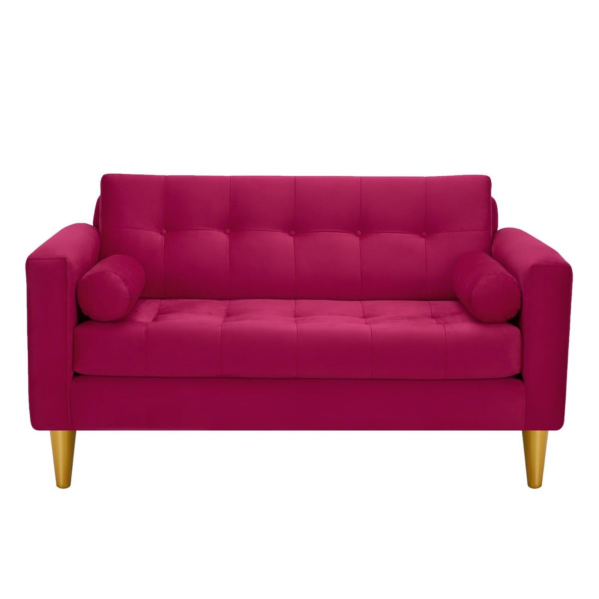 BODEVIR - Sofa Retro 2C+1+1 Felpa 01 Burdeo
