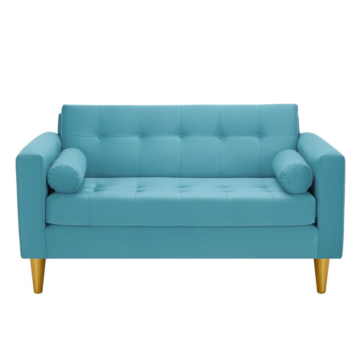 BODEVIR - Sofa Retro 2C+1+1 Felpa 01 Turquesa