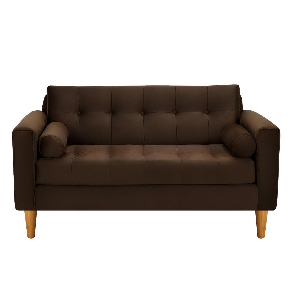 BODEVIR - Sofa Retro 2C+1+1 Felpa 04 Chocolate