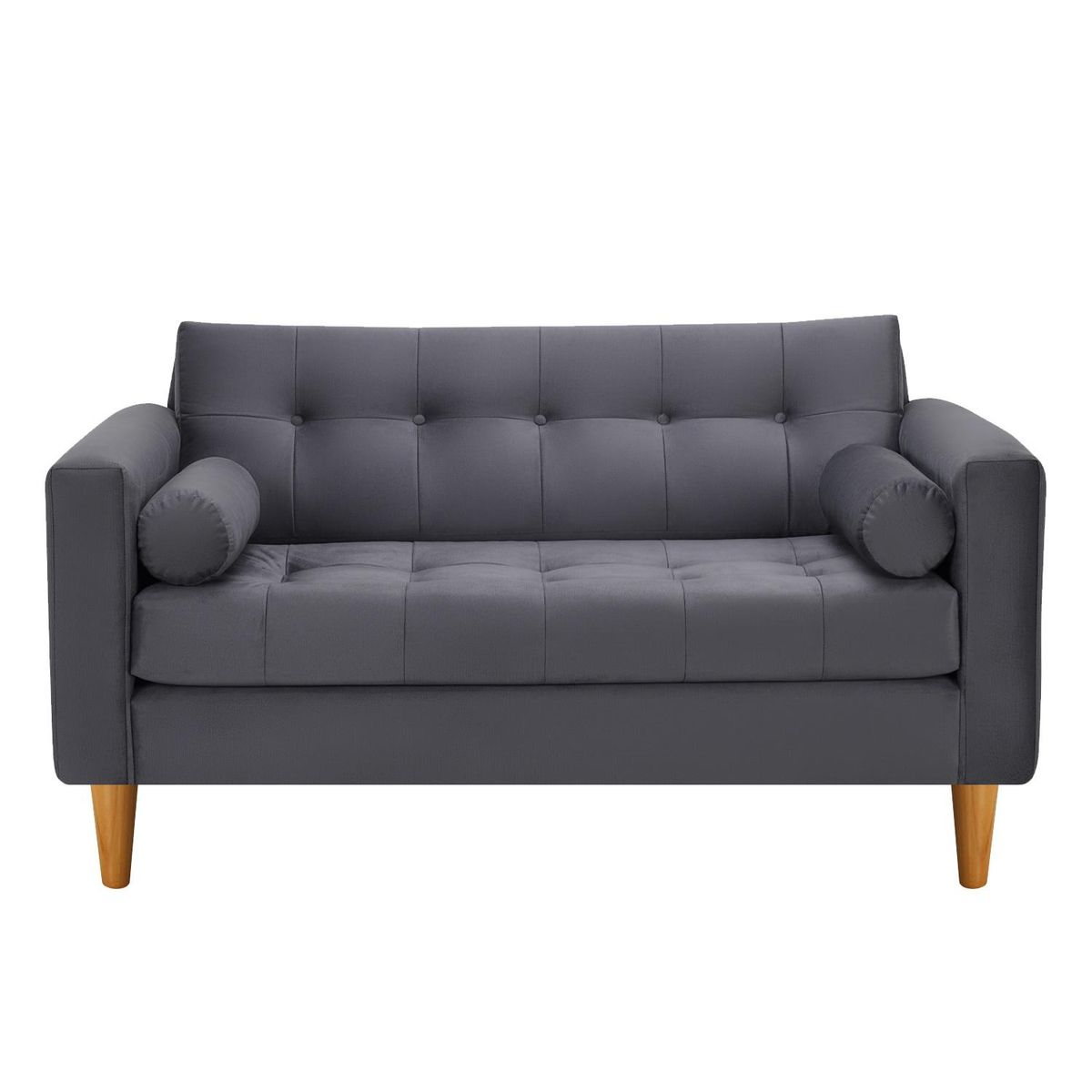 BODEVIR - Sofa Retro 2C+1+1 Felpa 04 Gris