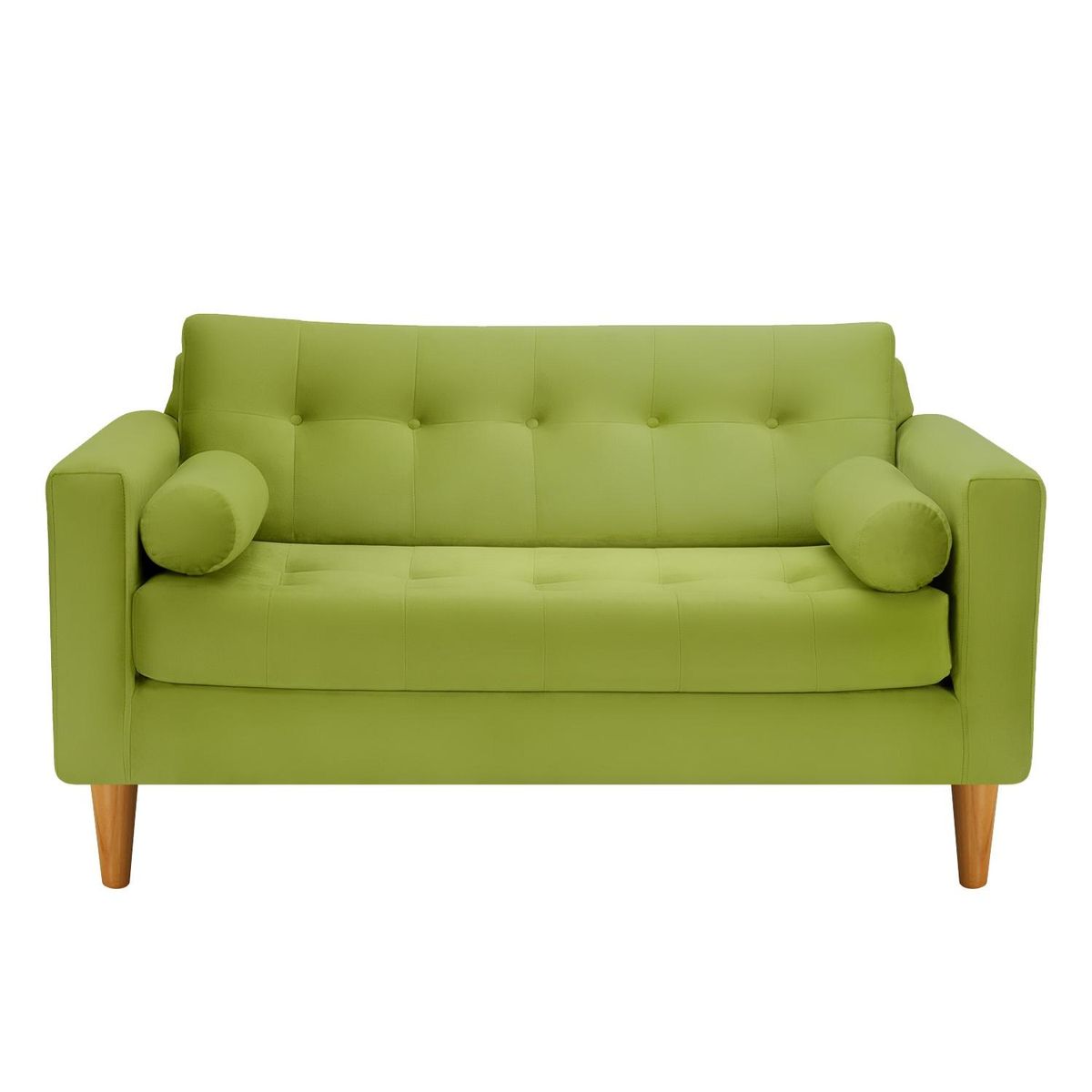 BODEVIR - Sofa Retro 2C+1+1 Felpa 04 Pistacho