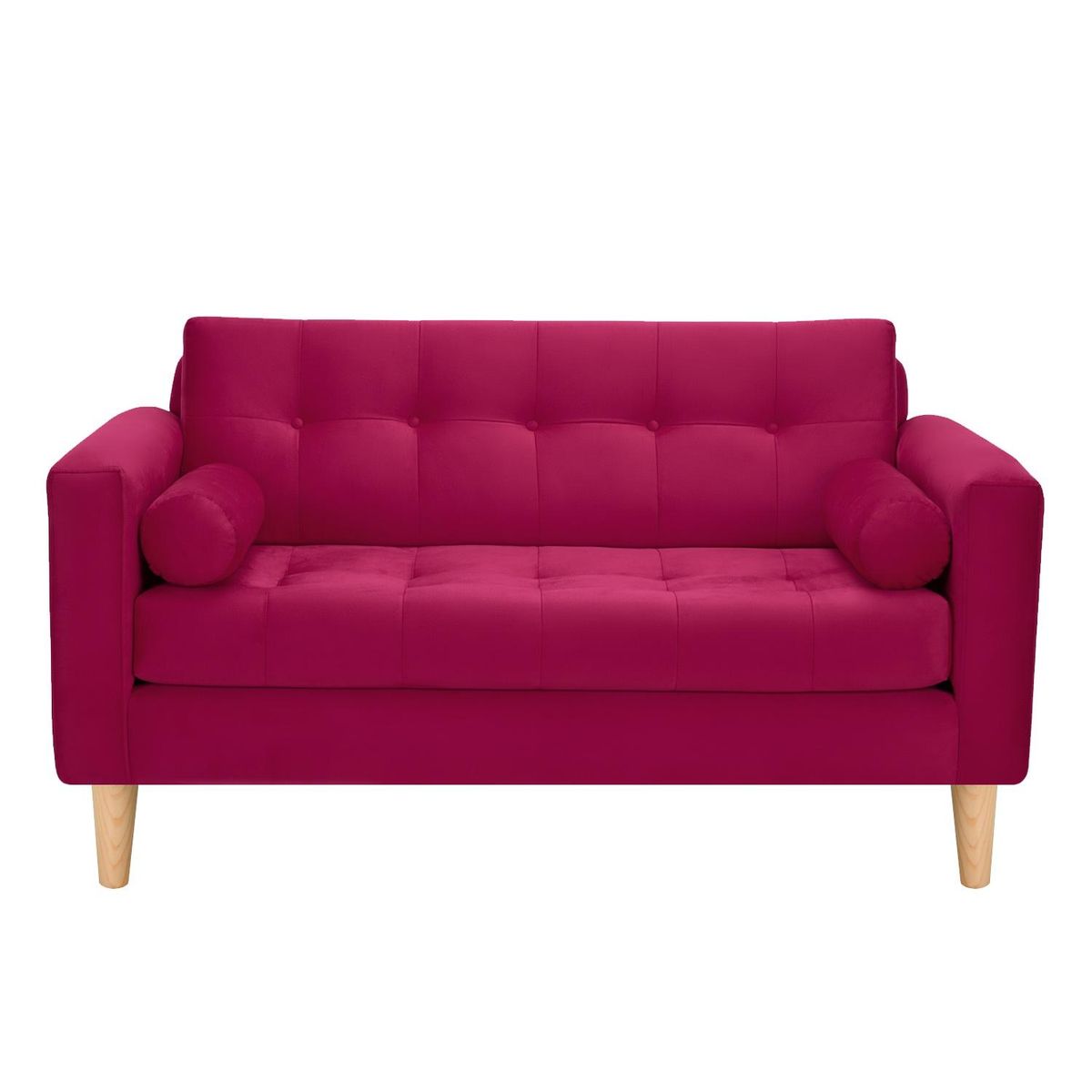 BODEVIR - Sofa Retro 2C+1+1 Felpa 05 Burdeo