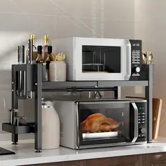 BITART - Estante Retráctil Microondas 2 Niveles Organizador Cocina