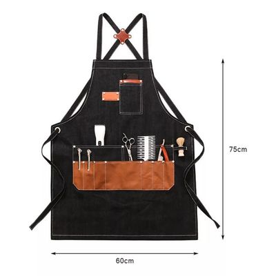 Imagen 2 del producto Delantal Barbero Premium Práctico Duradero Pechera Multiuso