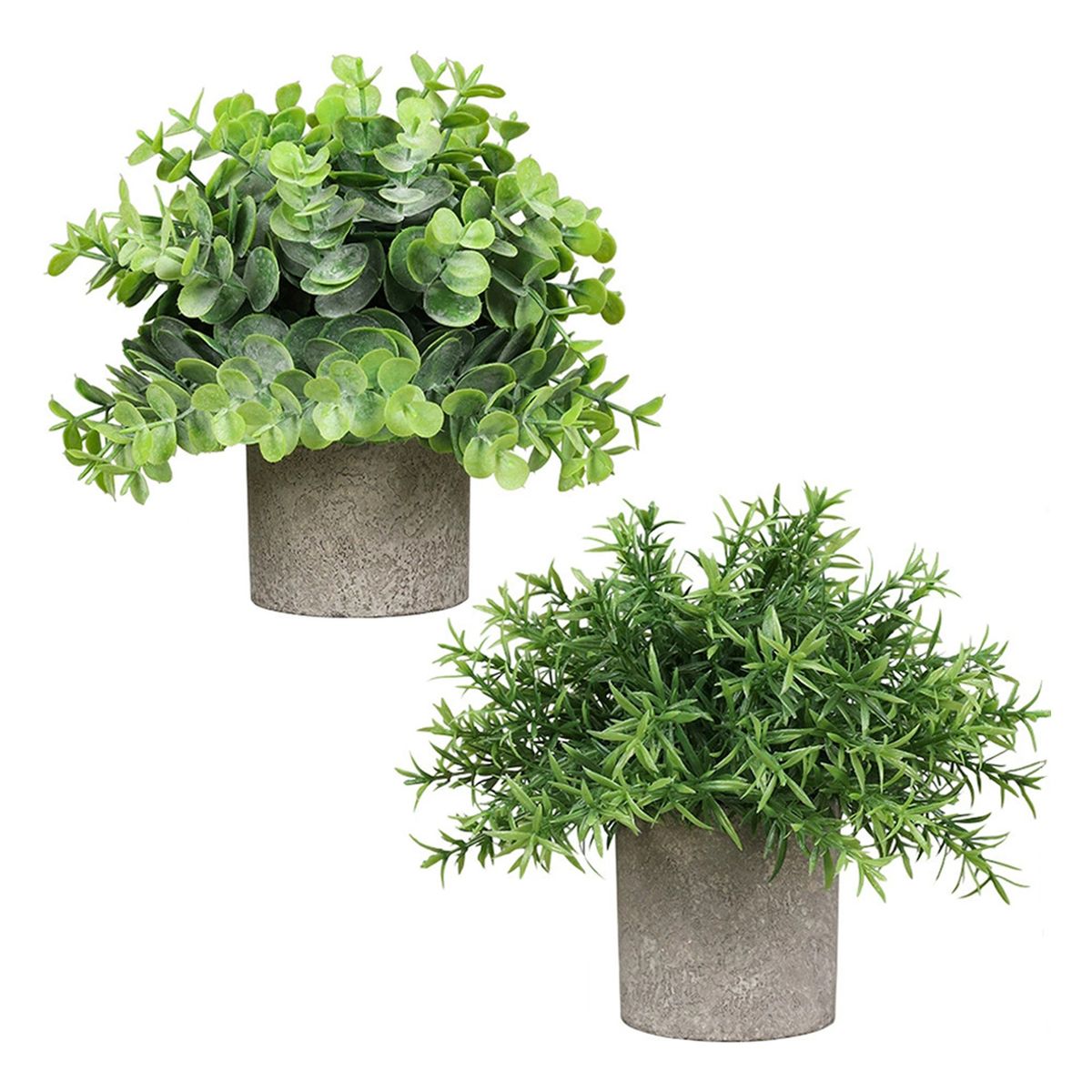 GENERICO - 2Pzs Plantas Artificiales En Maceta Hogar Oficina Decoración