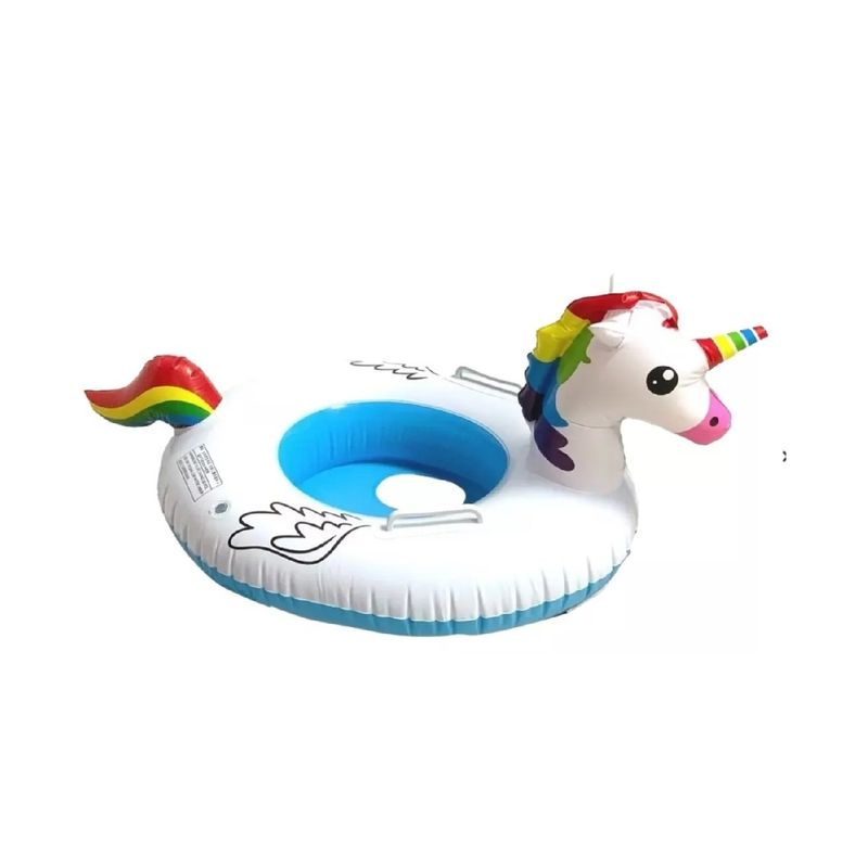 GENERICO - Flotador Inflable De Piscina Para Niños Unicornio 70 Cm White