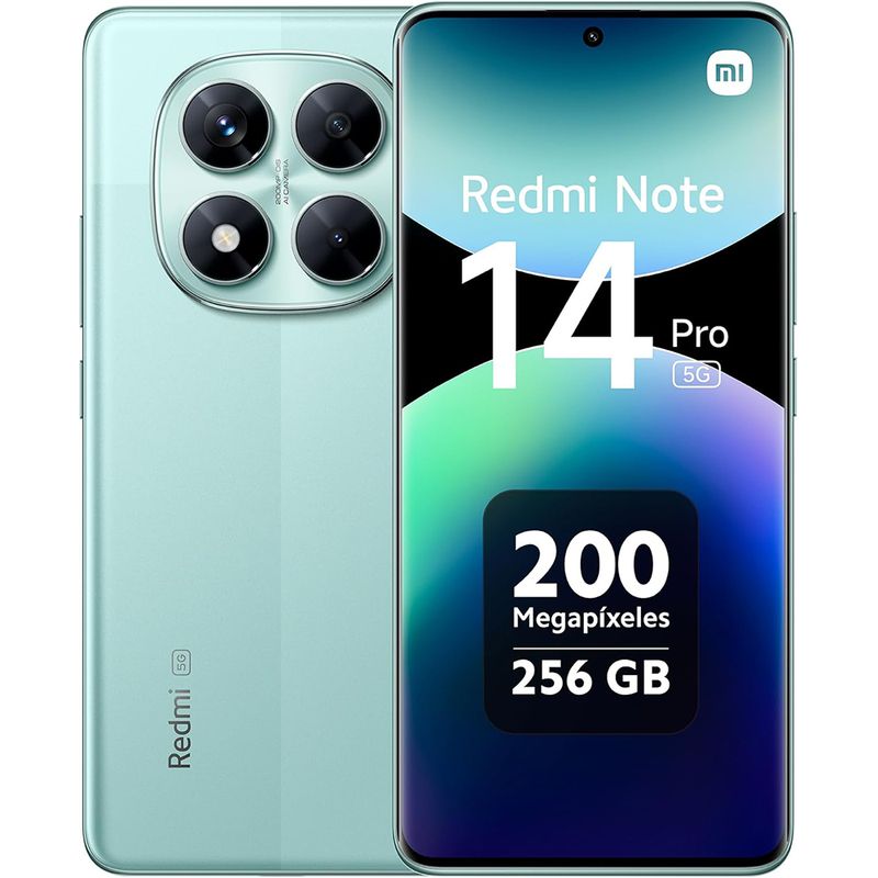 XIAOMI - Teléfonn Xiaomi Redmi Note 14 Pro 5G 8GB 256GB Dual Sim Verde 24090RA29G