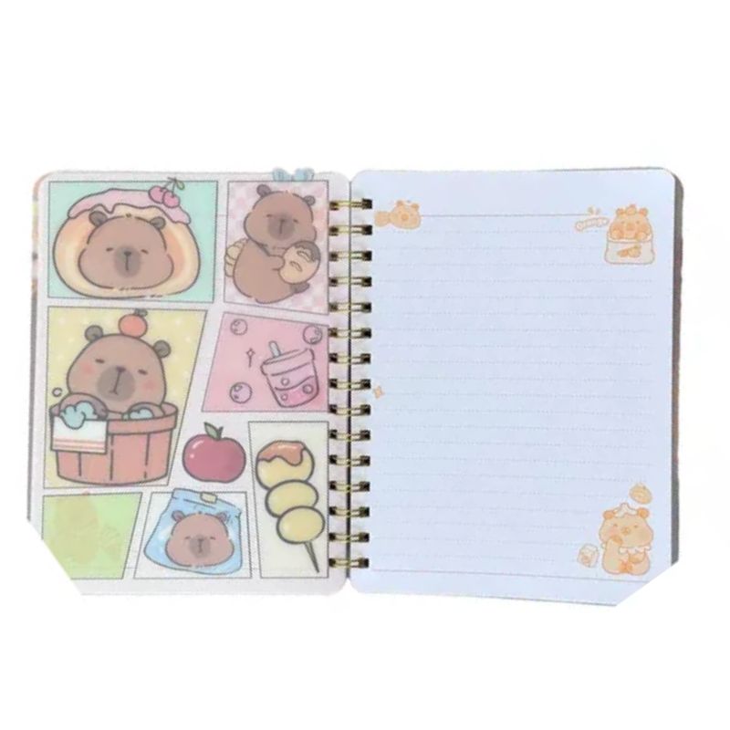 KAWAI - Libreta Con Separadores Capybara Diseño 3d