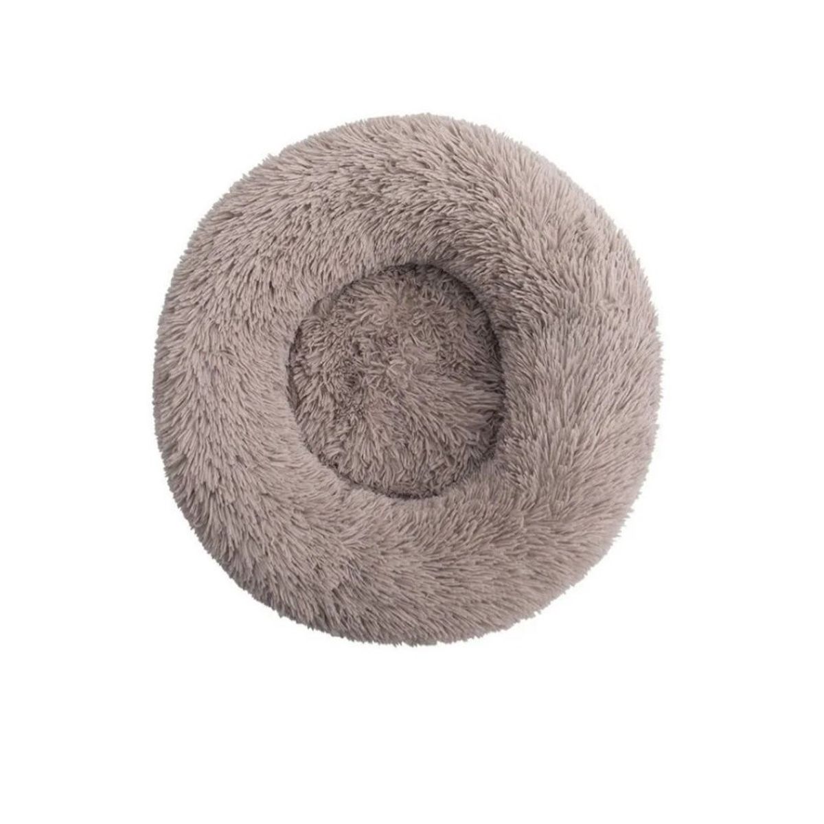 GENERICO - Cama De Felpa Antiestrés Para Gatos 60cm Gris