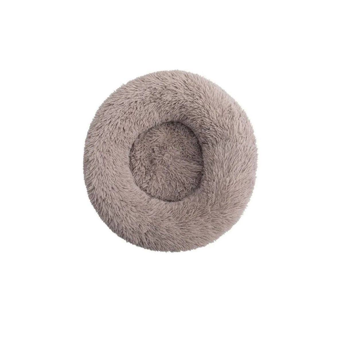 GENERICO - Cama De Felpa Antiestrés Para Gatos 60cm Gris