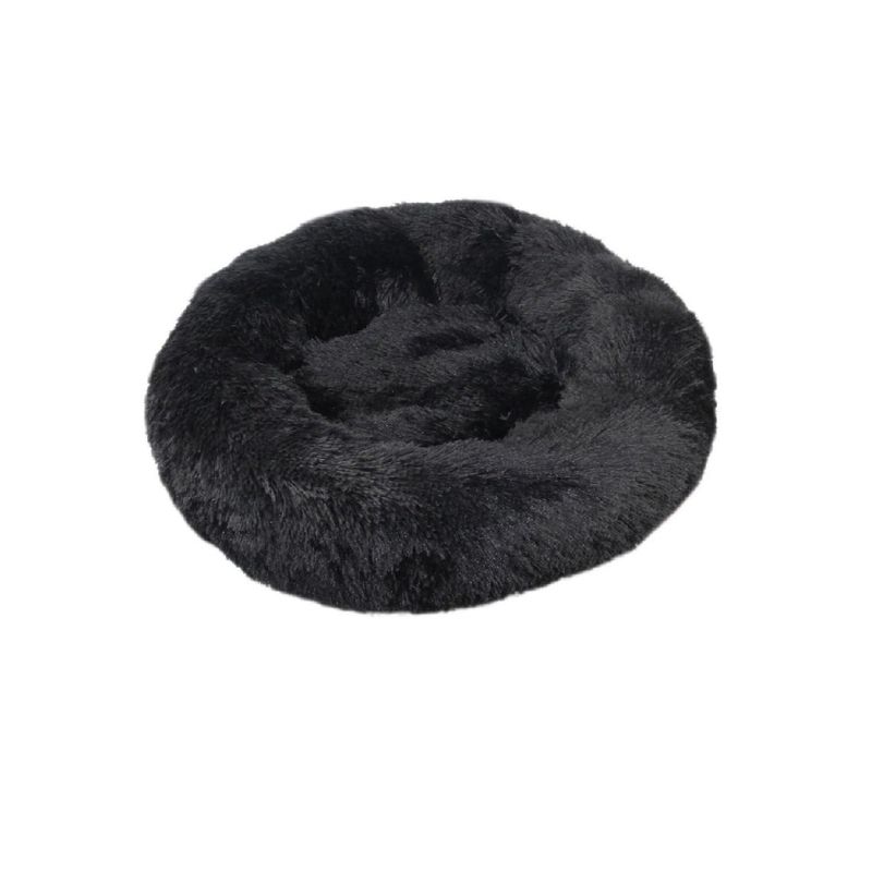GENERICO - Cama De Felpa Antiestrés Para Gatos 60cm Black