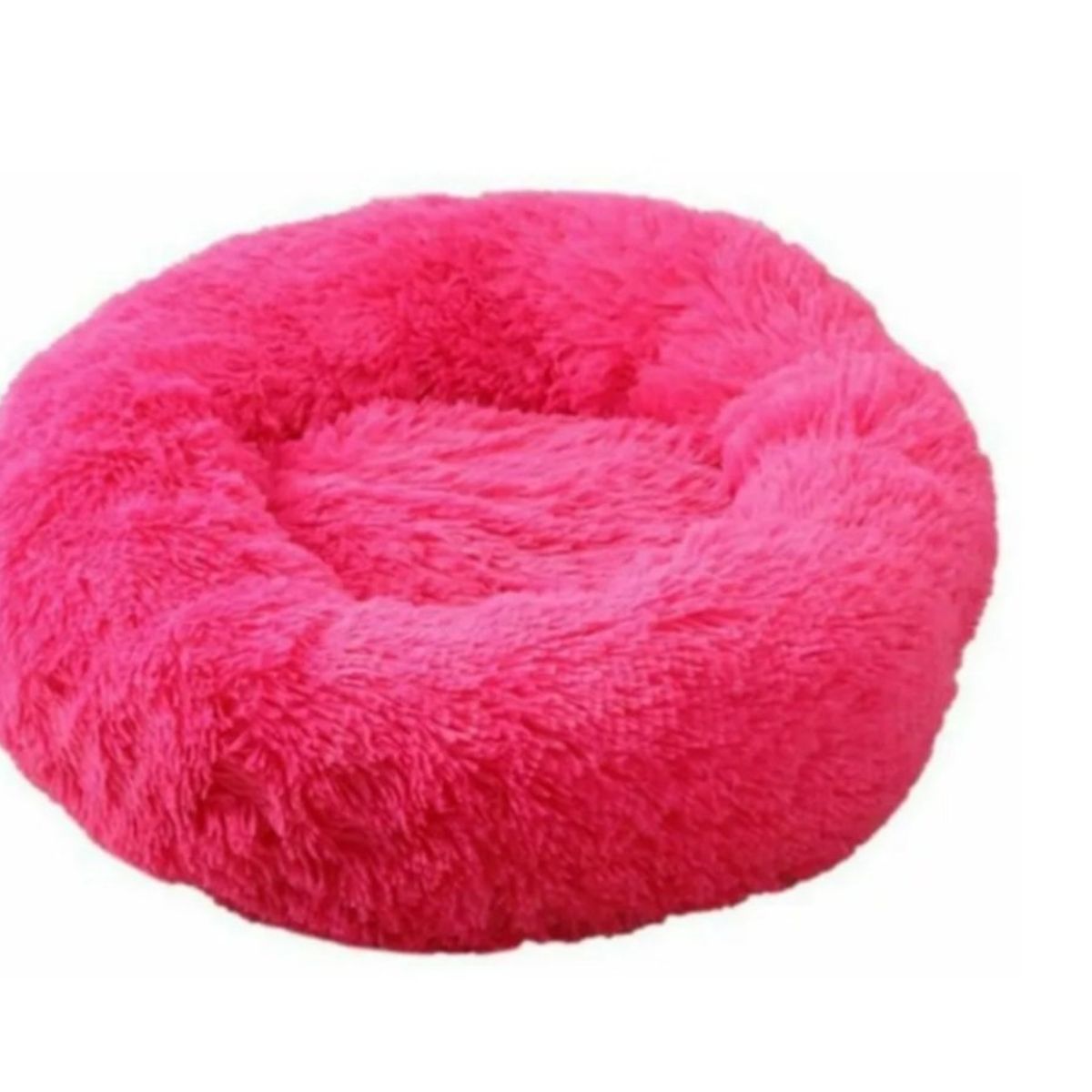 GENERICO - Cama De Felpa Antiestrés Para Gatos 60cm Rosa Fuerte