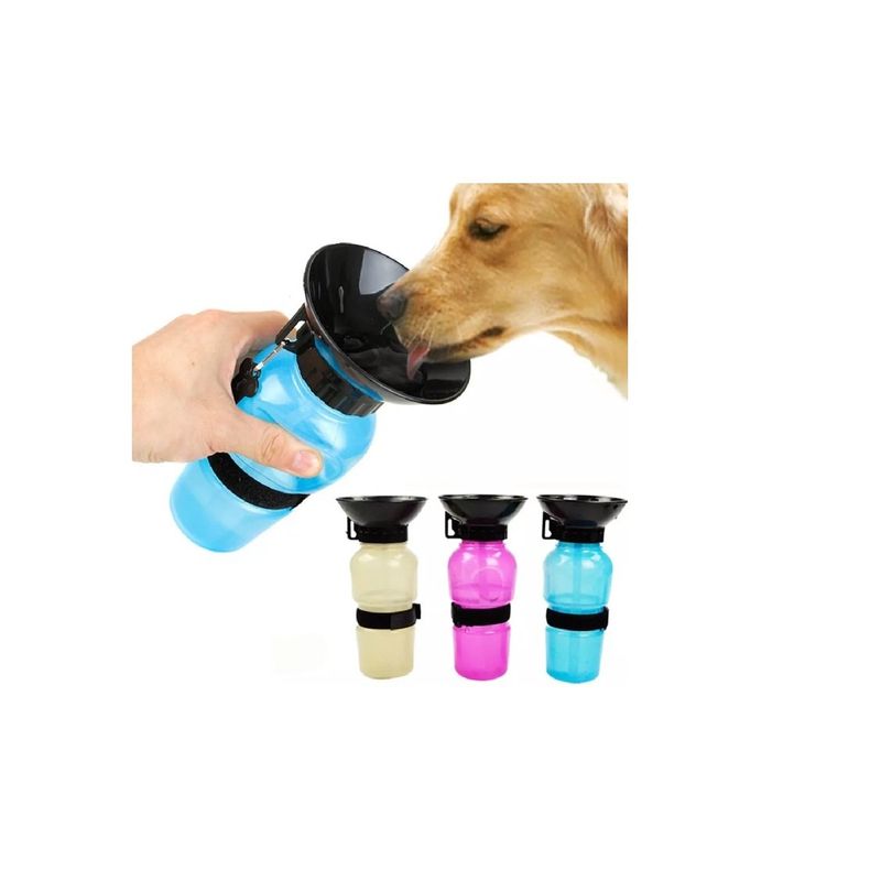 GENERICO - Dispensador Agua 500ml Botella Portátil Mascota Perro Gato