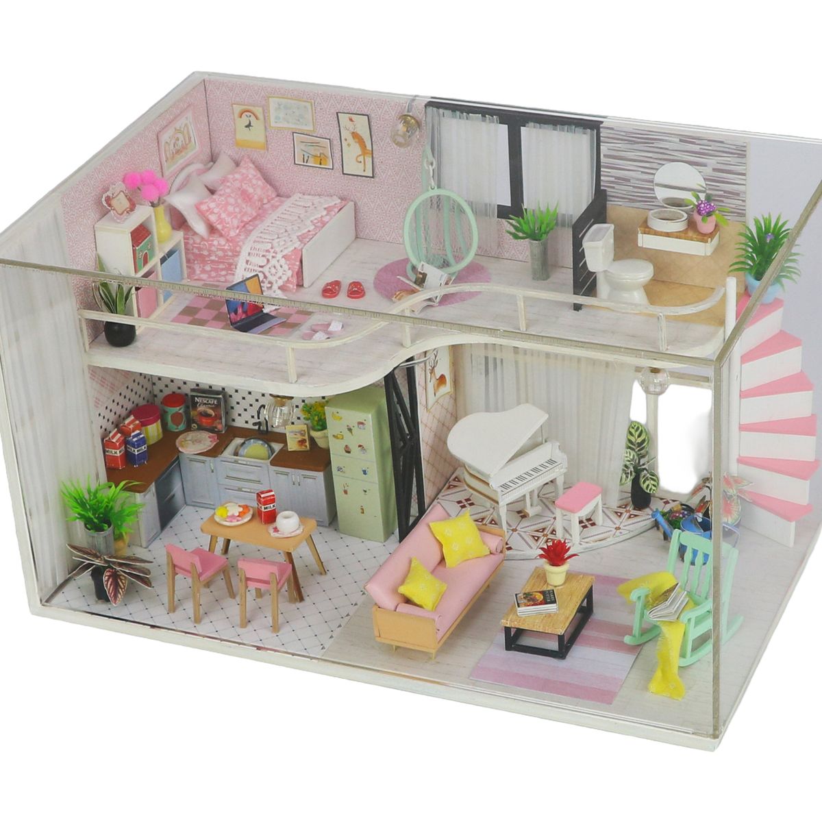 GENERICO - Book Nook Casa Miniatura 3D Melodys