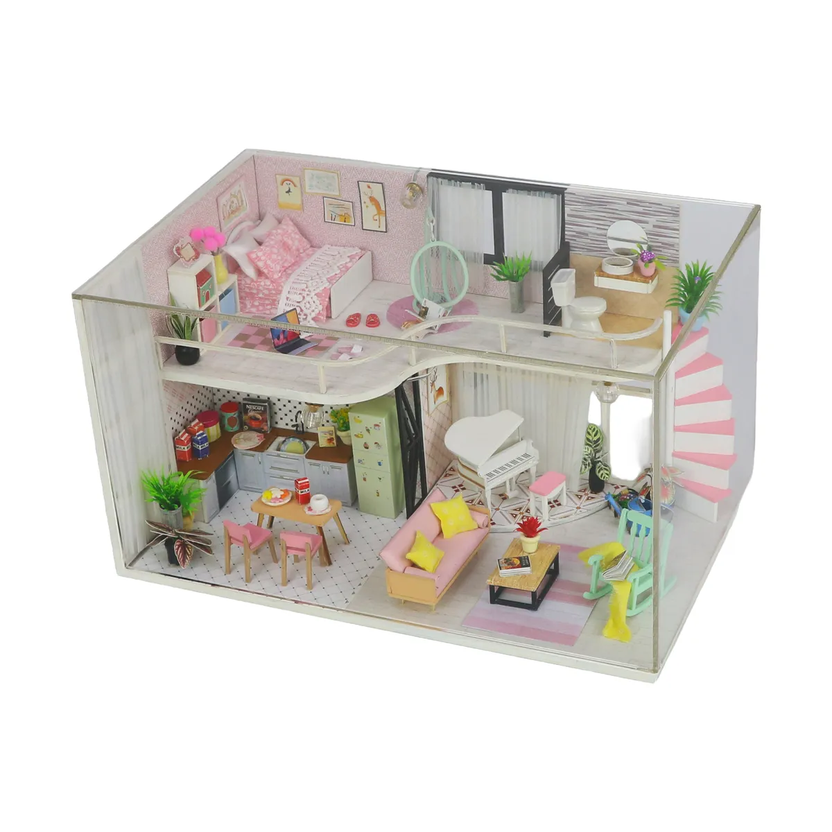 GENERICO - Book Nook Casa Miniatura 3D Melodys