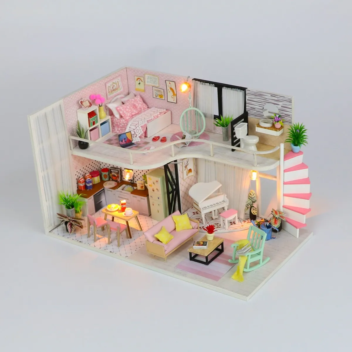 GENERICO - Book Nook Casa Miniatura 3D Melodys