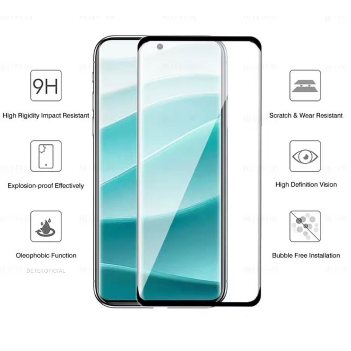 GENERICO - Lamina Mica Vidrio Templado Completa Para Xiaomi Note 14 Pro Plus