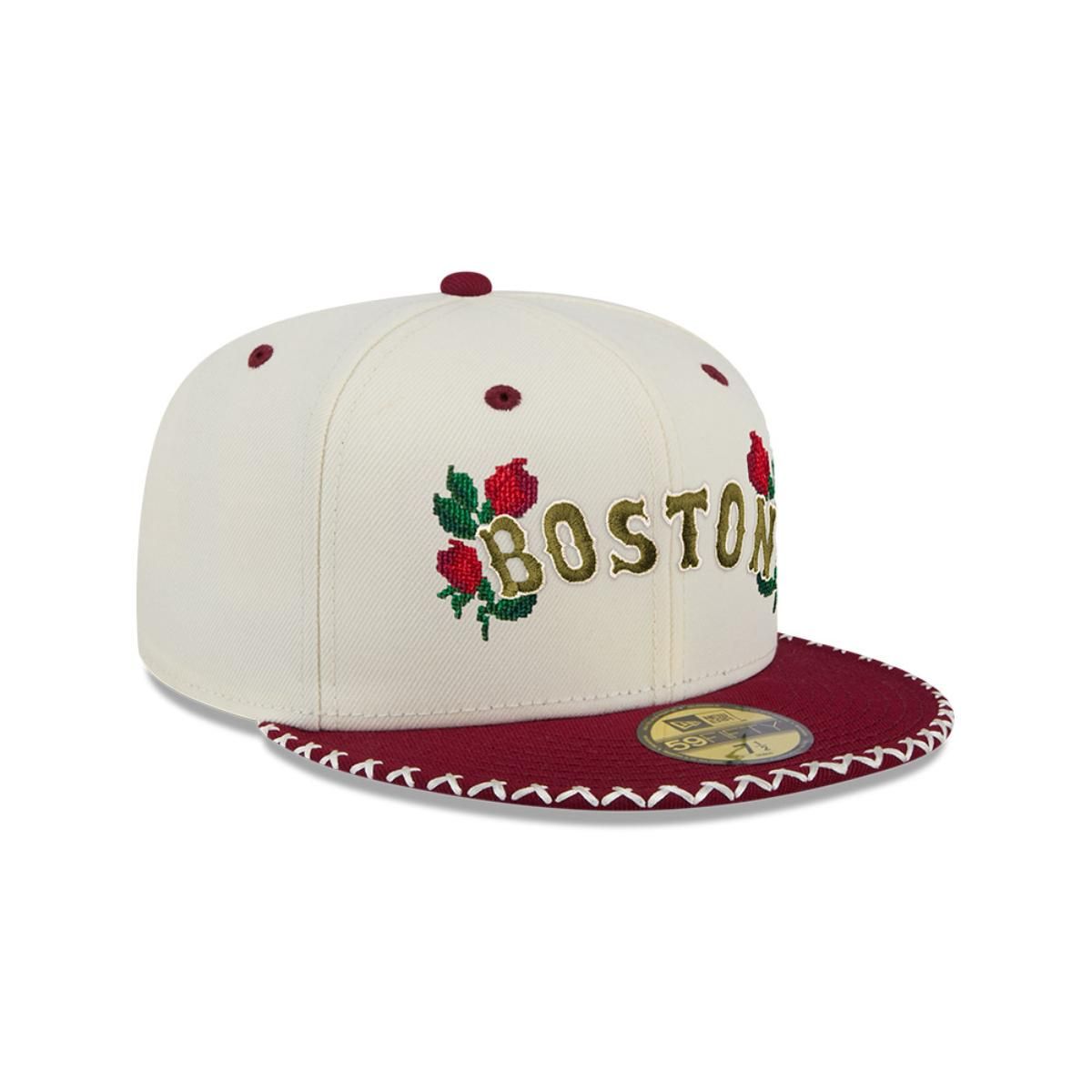 NEW ERA - Gorra 59Fifty MLB Boston Red Sox Novelty Stitch White