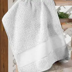DOHLER - Set de 6 Toallas para bordar Torino II GRIS 30cm x 45cm Döhler