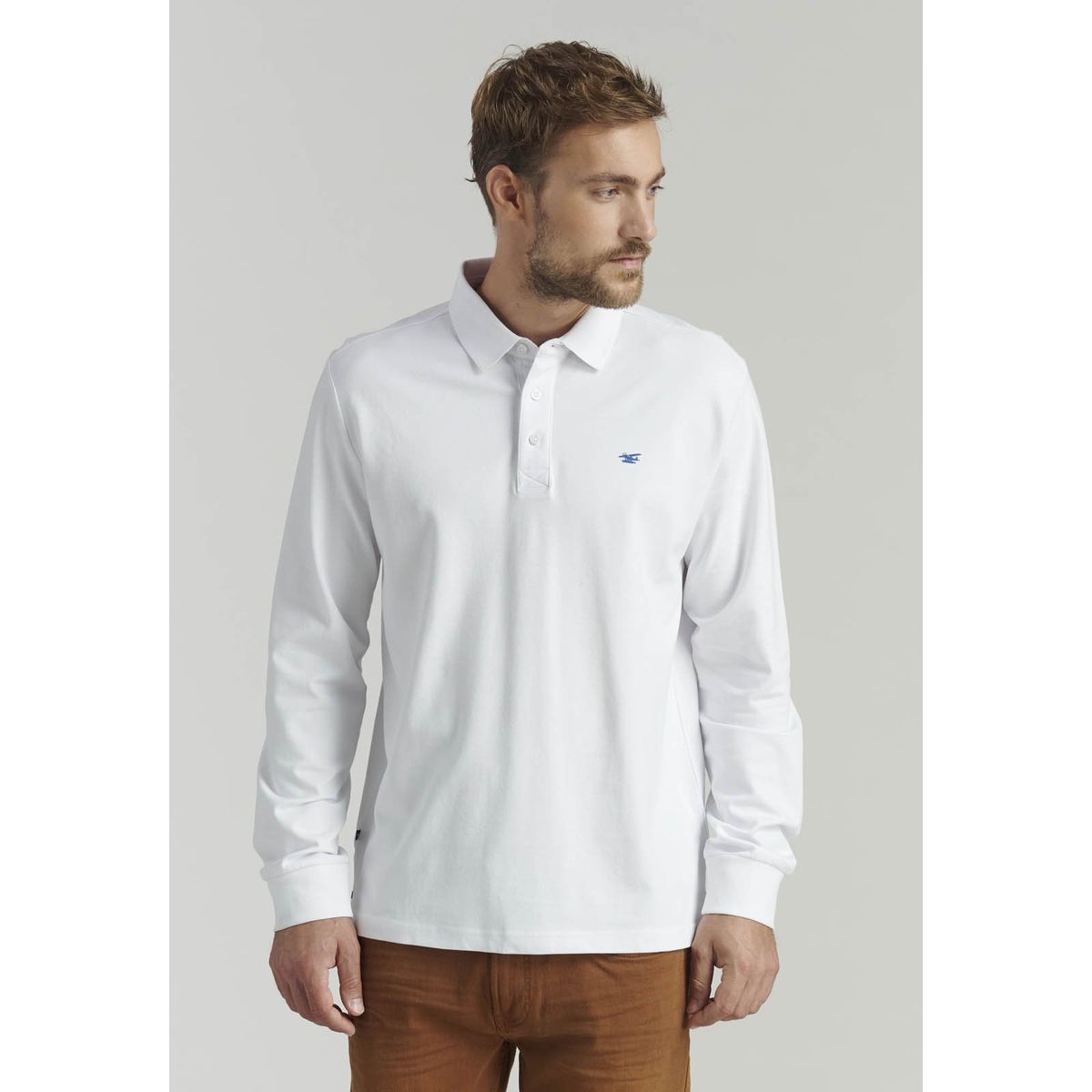 FEROUCH - Polera Básica  Dakota Fr Blanco Ferouch